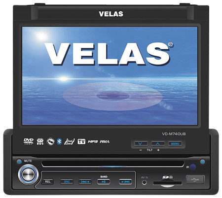 Новый мультимедийный аппарат Velas VD-M740UB размером 1 DIN